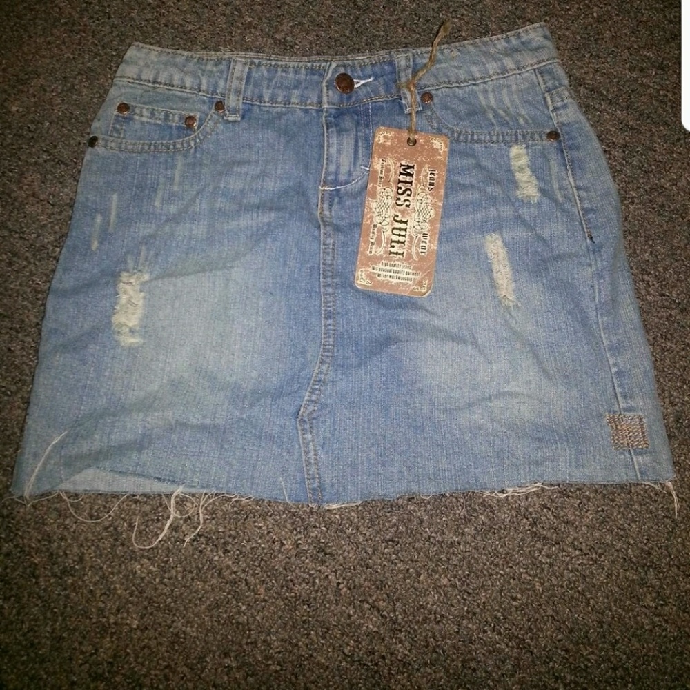Blue jean skirt